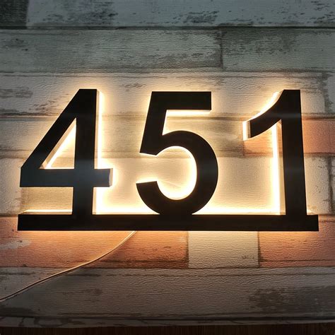 outside light with house numbers